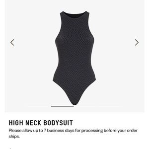 Skims x Fendi Black Bodysuit Large